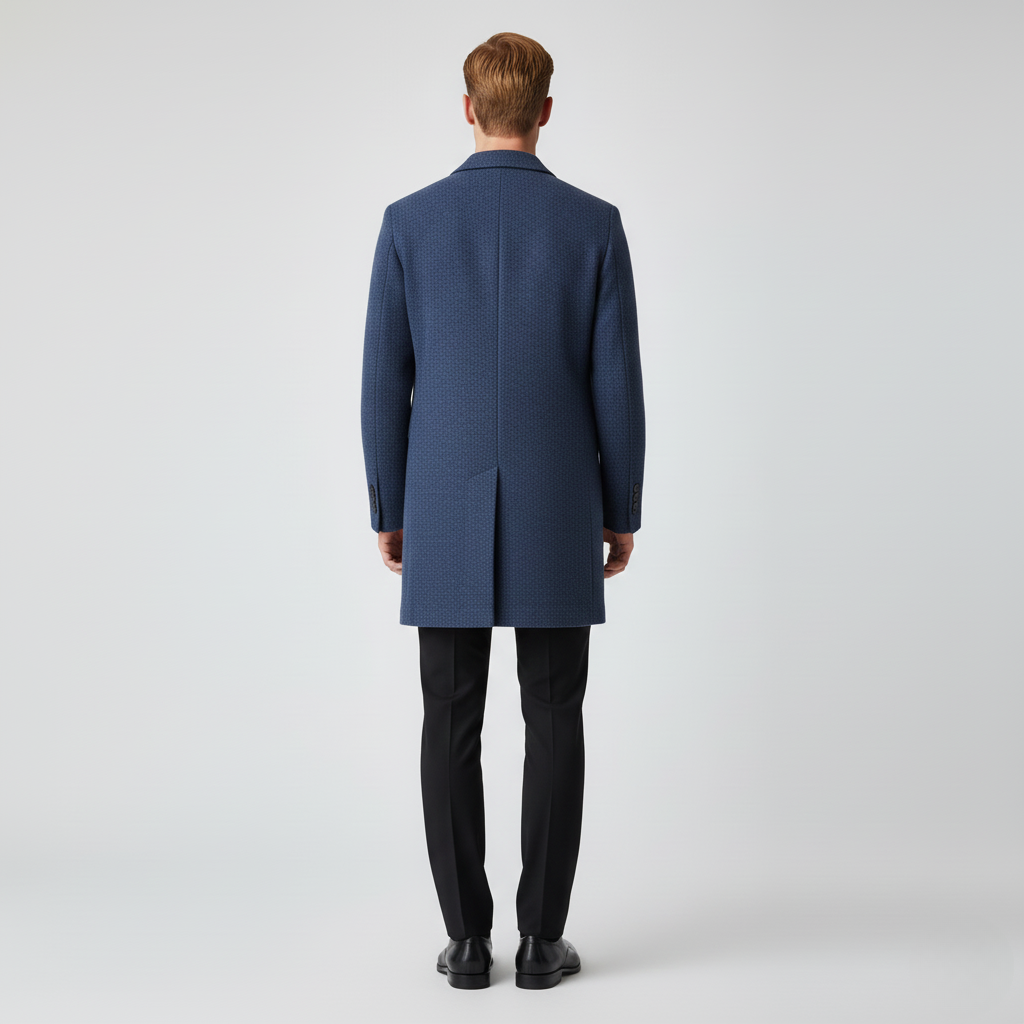 Men's Textured Overcoat