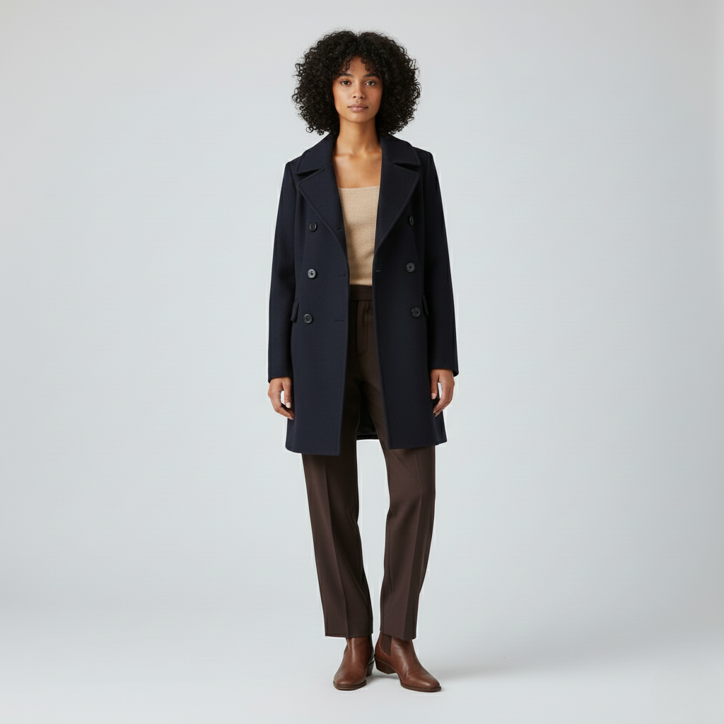 Women's Double-Breasted Coat