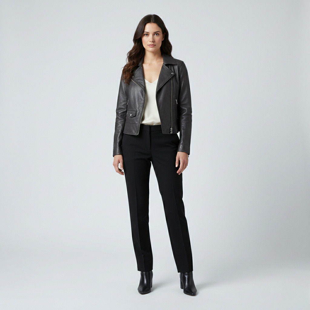 Women's Faux-Leather Jacket