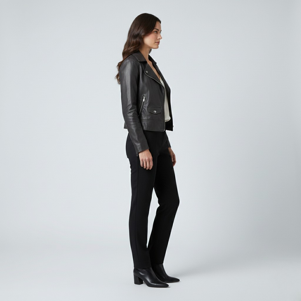 Women's Faux-Leather Jacket