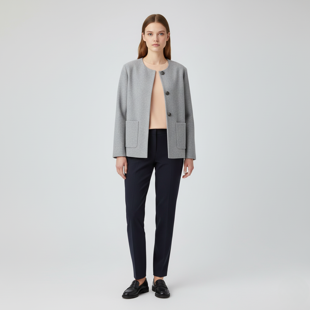 Women's Collarless Jacket