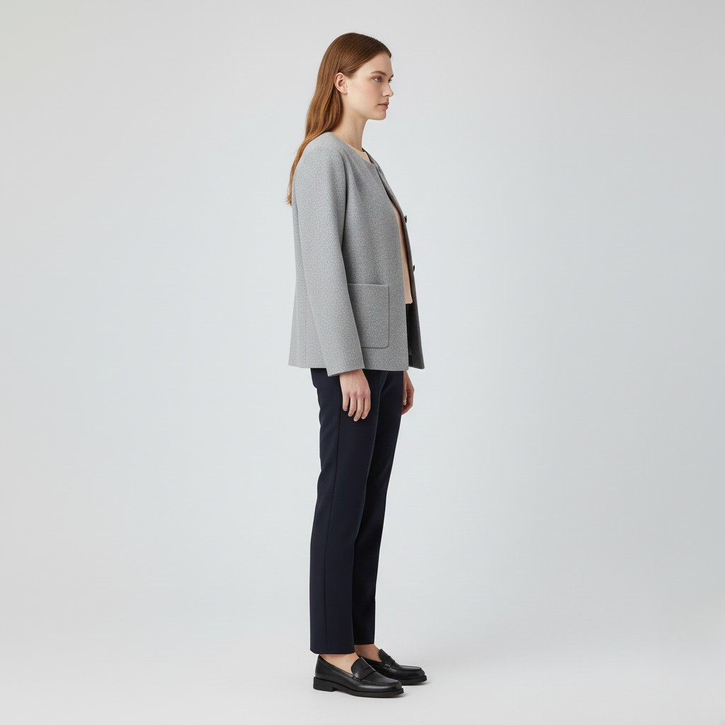 Women's Collarless Jacket