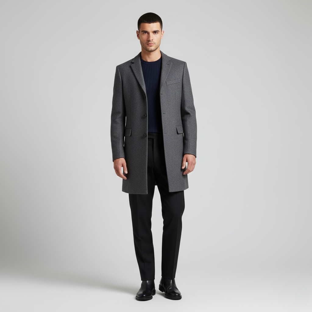 Men's Tailored Long Coat