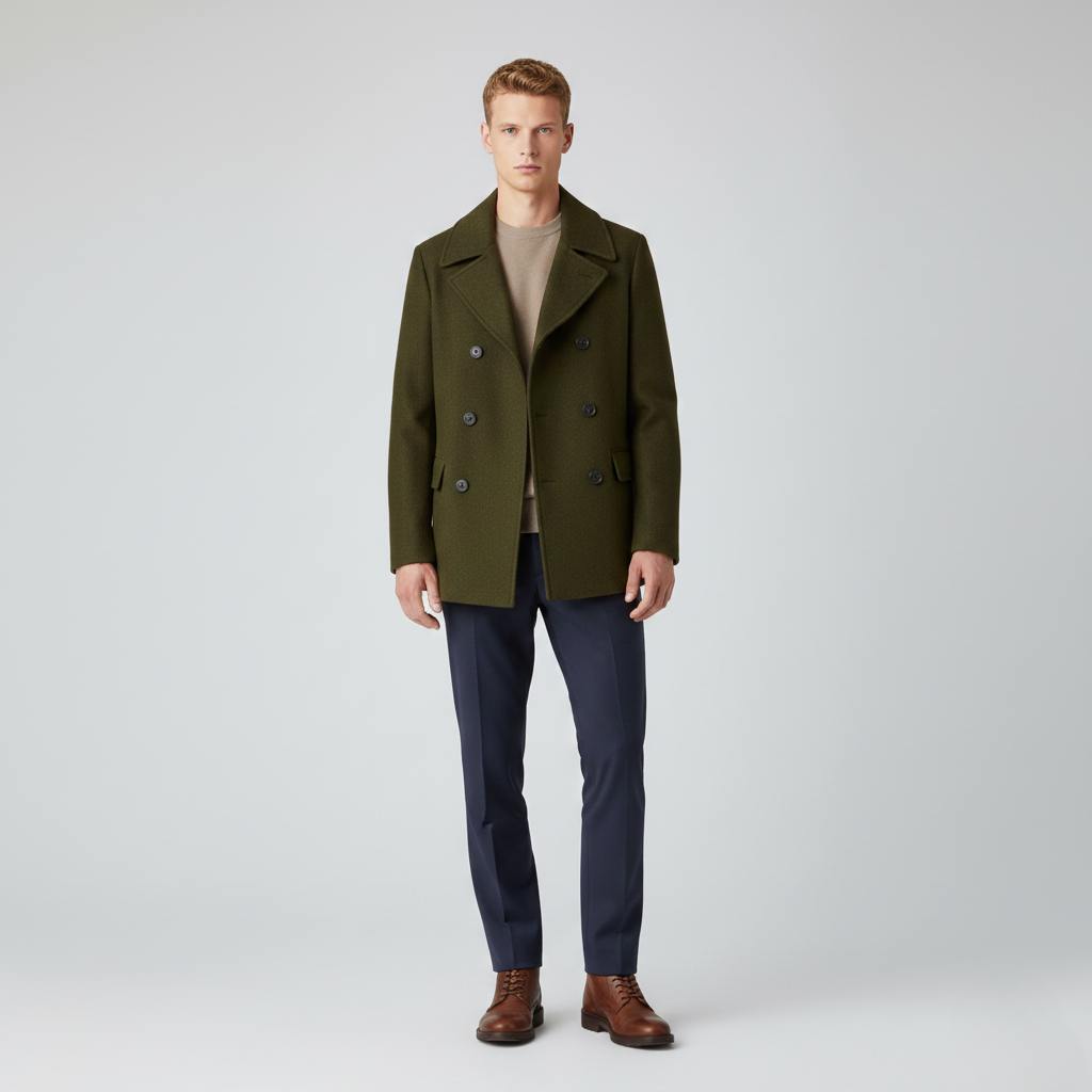 Men's Peacoat