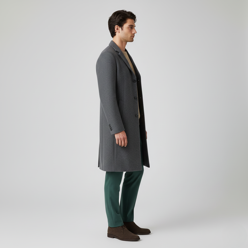 Men's Longline Overcoat