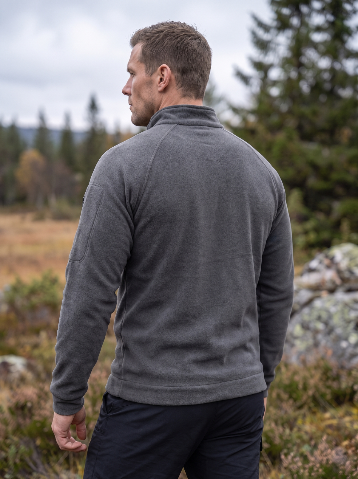 Men's Windproof Tactical Fleece Pullover